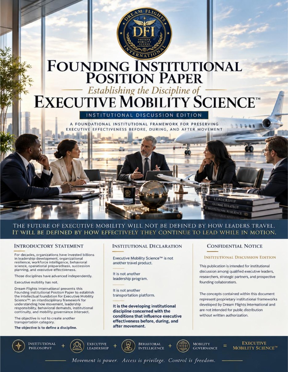 Executive Mobility Science founding institutional position paper cover